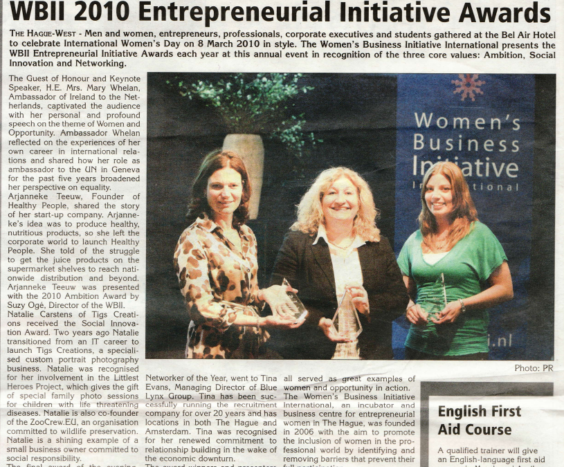 Winner of the WBII Social Innovation Award 2010