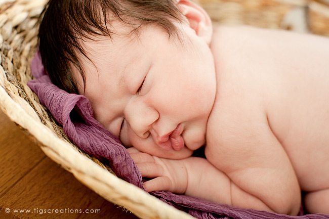 newborn baby girl - Tigs Creations Photography