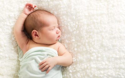 peaceful baby girl